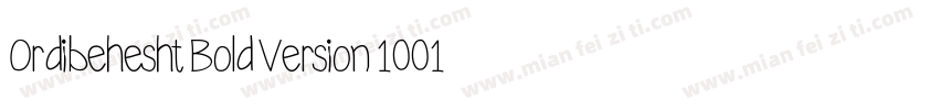 Ordibehesht Bold Version 1001 Apr字体转换